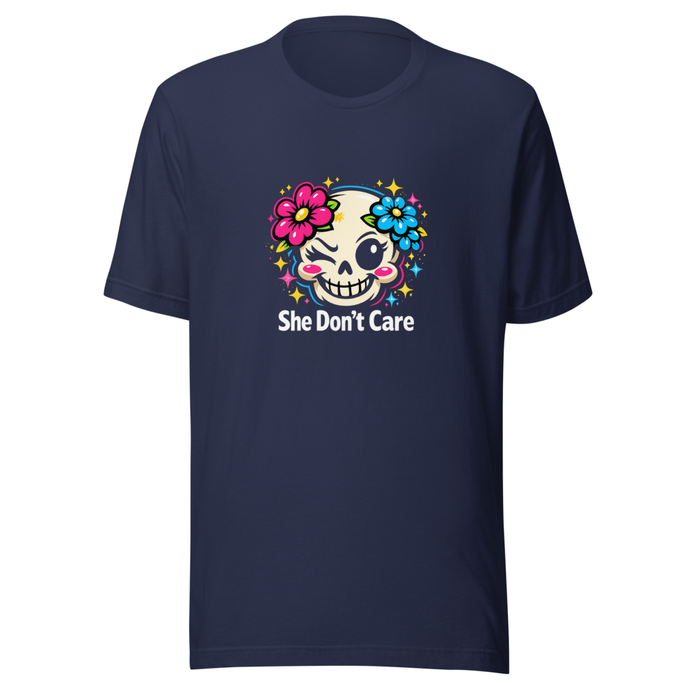 She Don't Care Tee - Unbothered Vibes - Image 4
