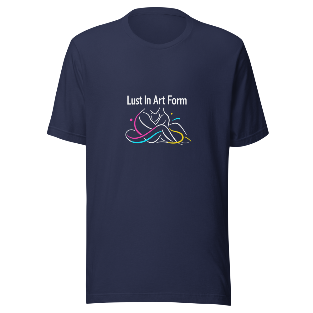 Lust In Art Form T-Shirt | Aesthetic Quote Tee - Image 4
