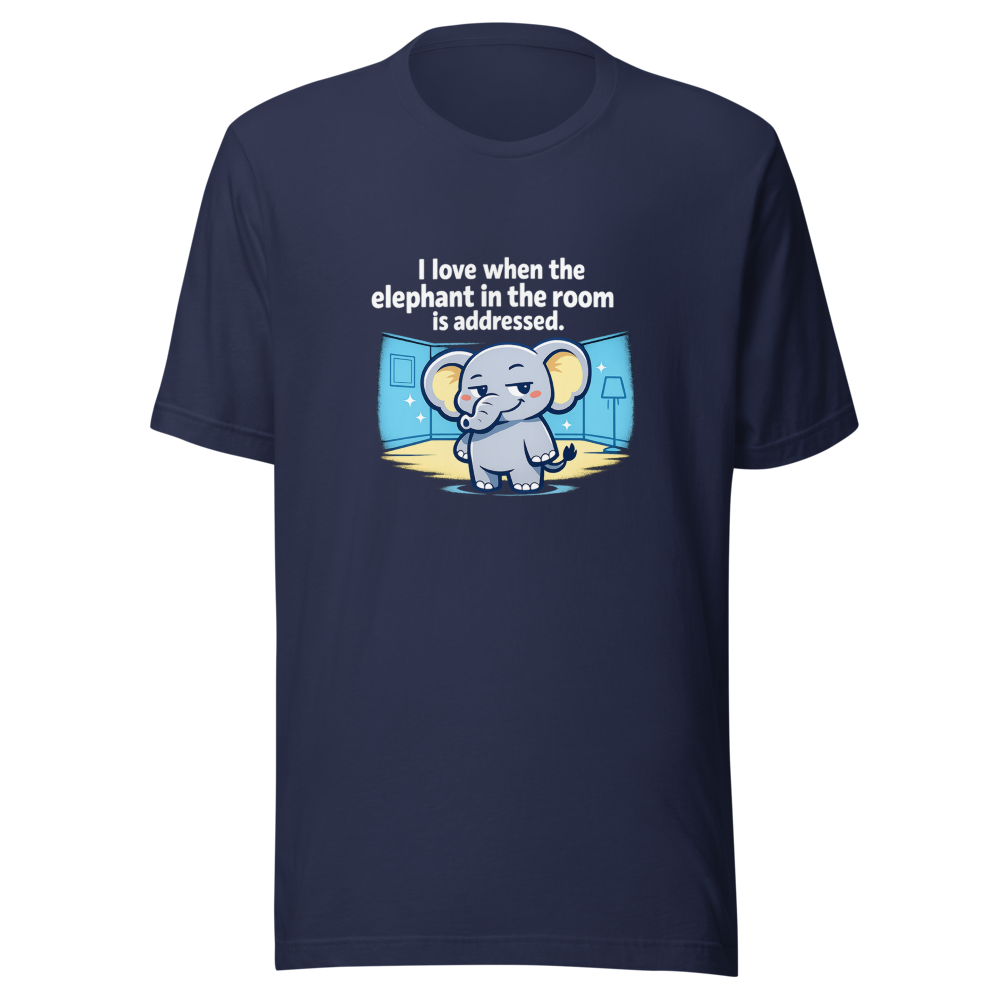 Elephant In The Room Meme Tee - Image 4