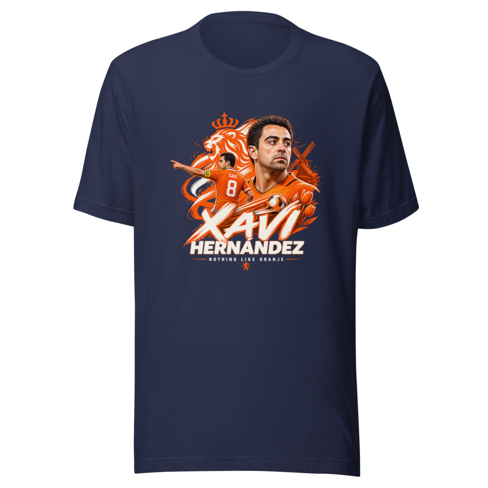 Xavi Hernández 'Nothing Like Oranje' Coach T-Shirt - Image 4