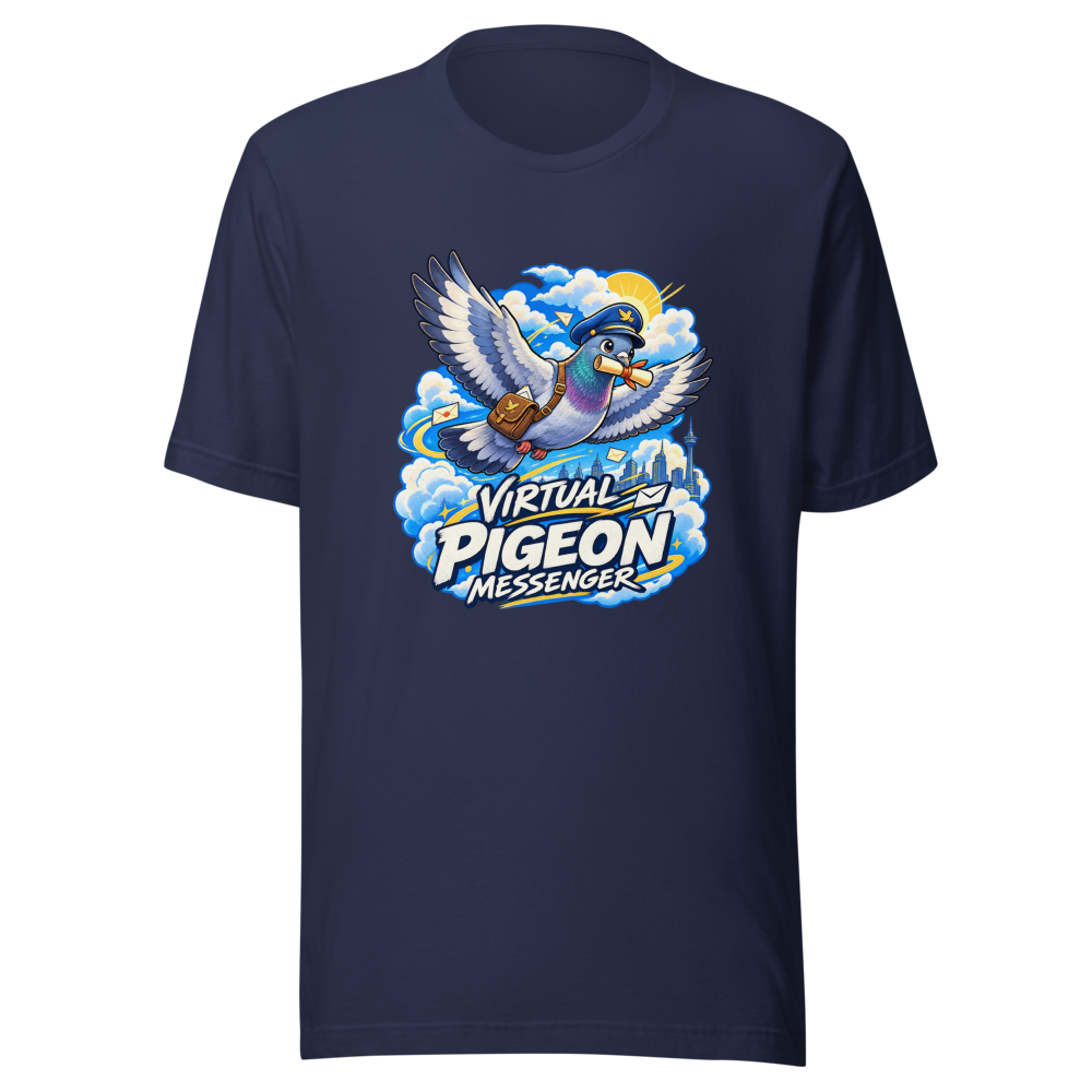 Virtual Pigeon Messenger App T-Shirt - Image 4