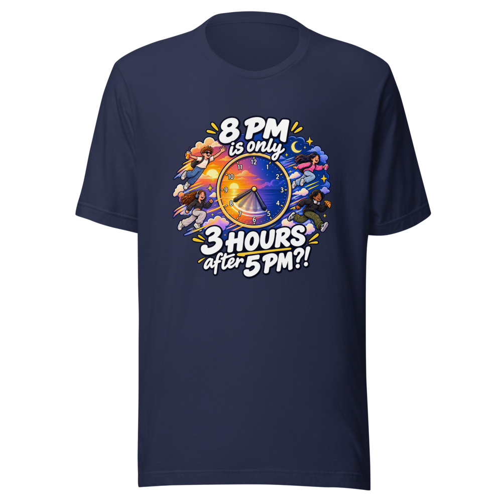 Time Flies 5 PM to 8 PM T-Shirt - Image 4
