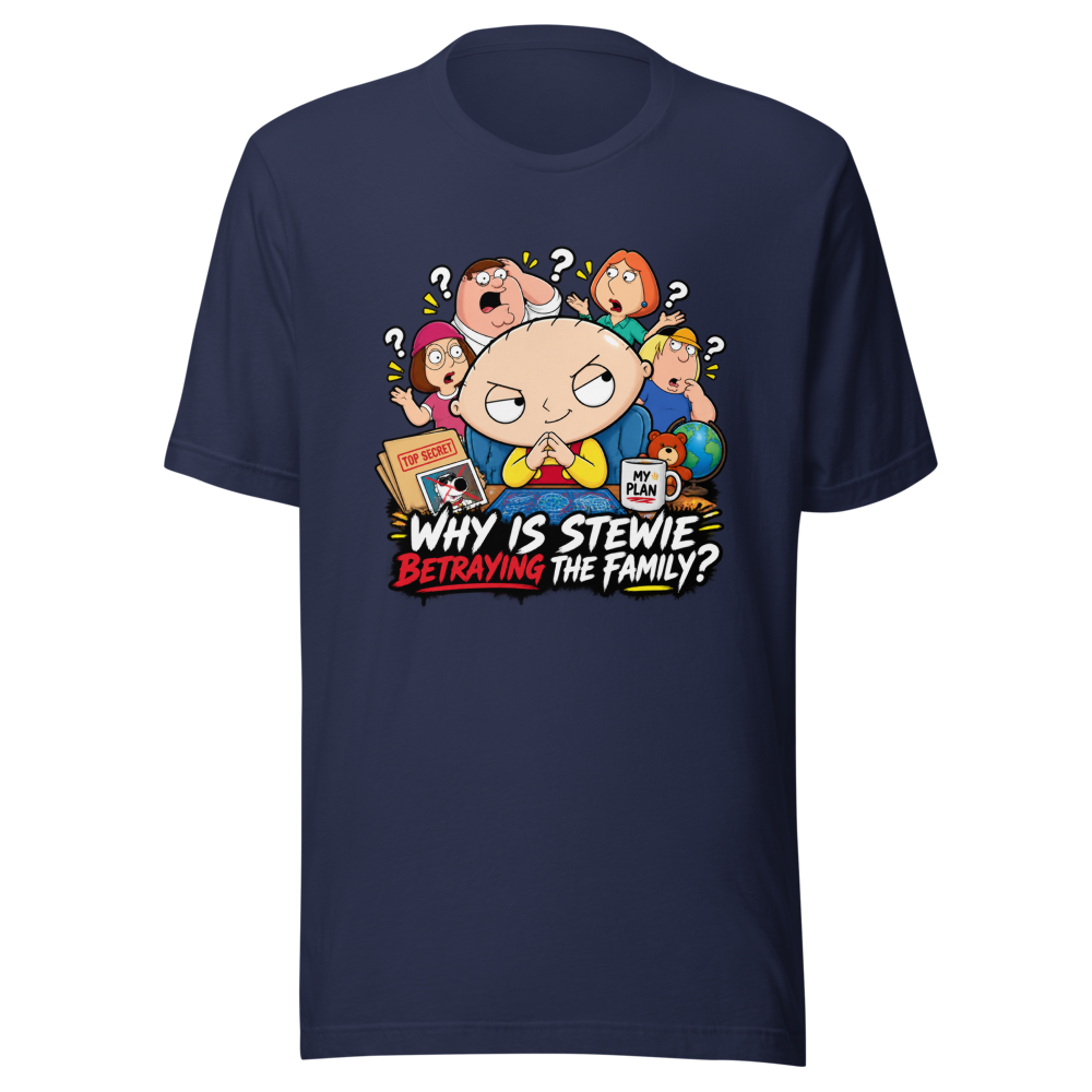 Stewie's Betrayal Family Guy Funny T-Shirt - Image 4