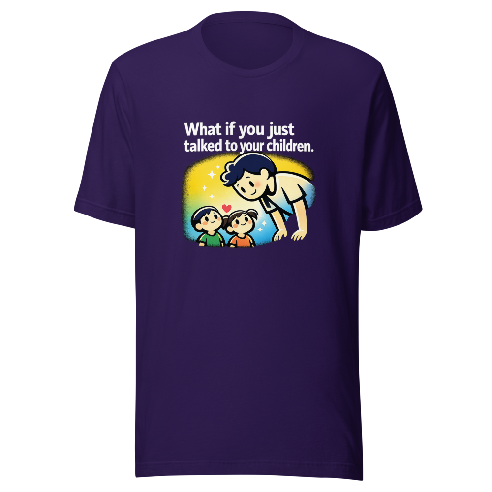 Alex Hirsch Quote Tee: Talk To Your Kids - Image 3