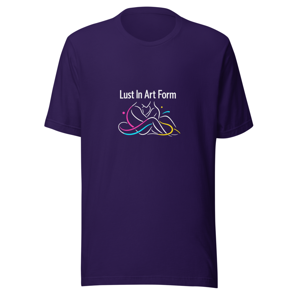 Lust In Art Form T-Shirt | Aesthetic Quote Tee - Image 3