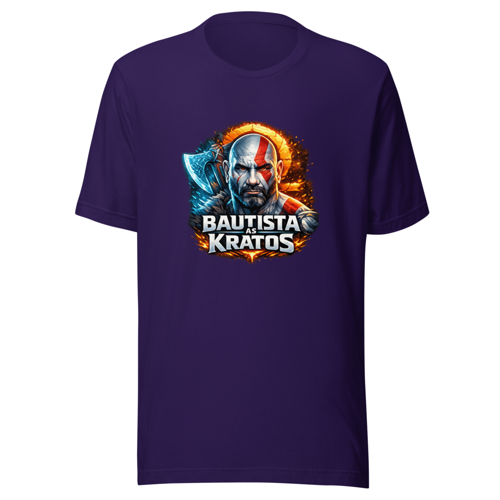 Dave Bautista as Kratos God of War Series T-Shirt - Image 3