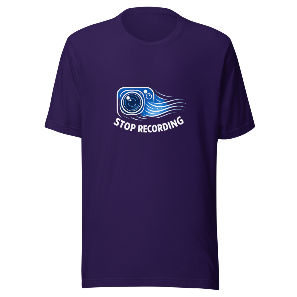 Stop Recording Surveillance State Vibe Tee - Image 3