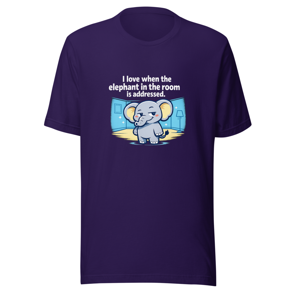 Elephant In The Room Meme Tee - Image 3