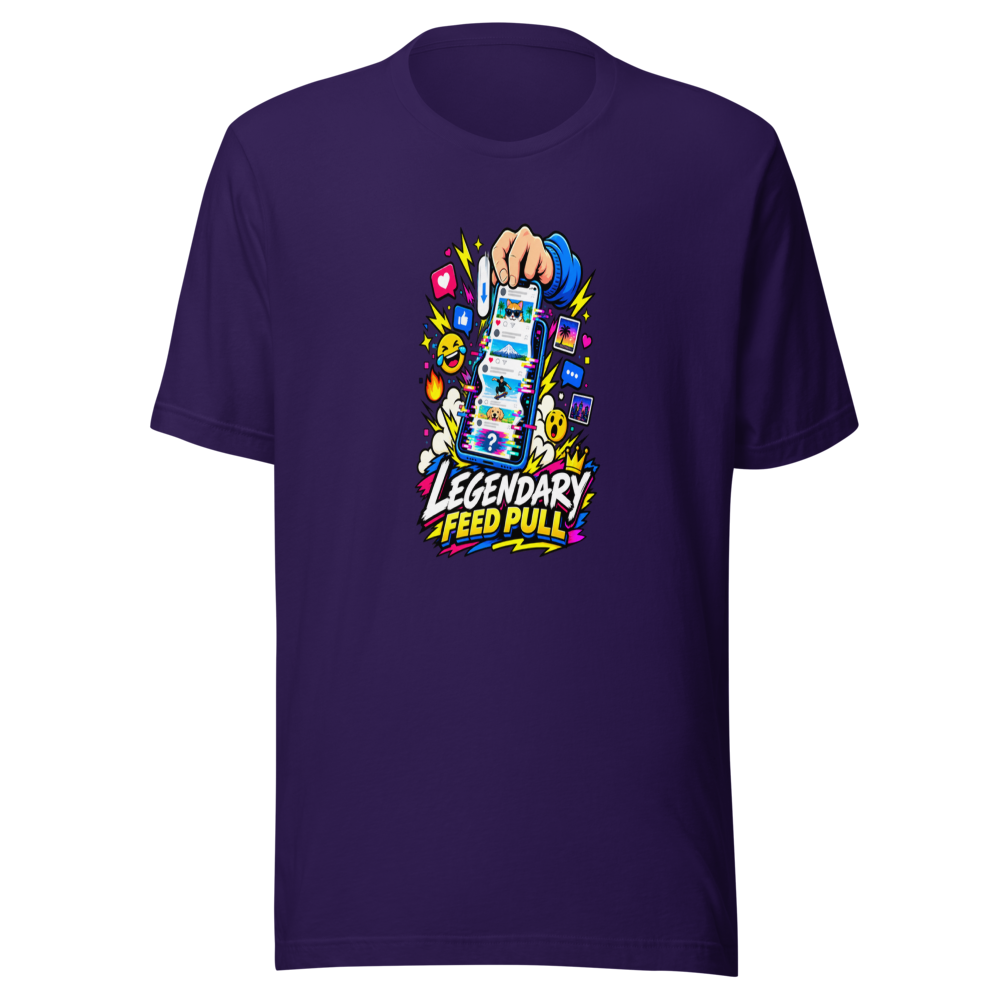 Legendary Feed Pull Viral Meme T-Shirt - Image 3
