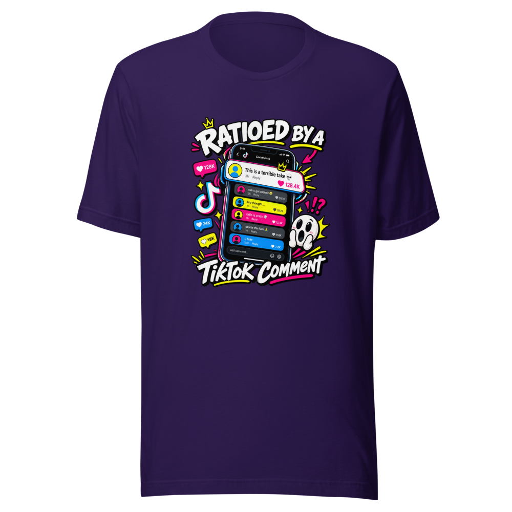 Ratioed By A TikTok Comment Viral Tee - Image 3