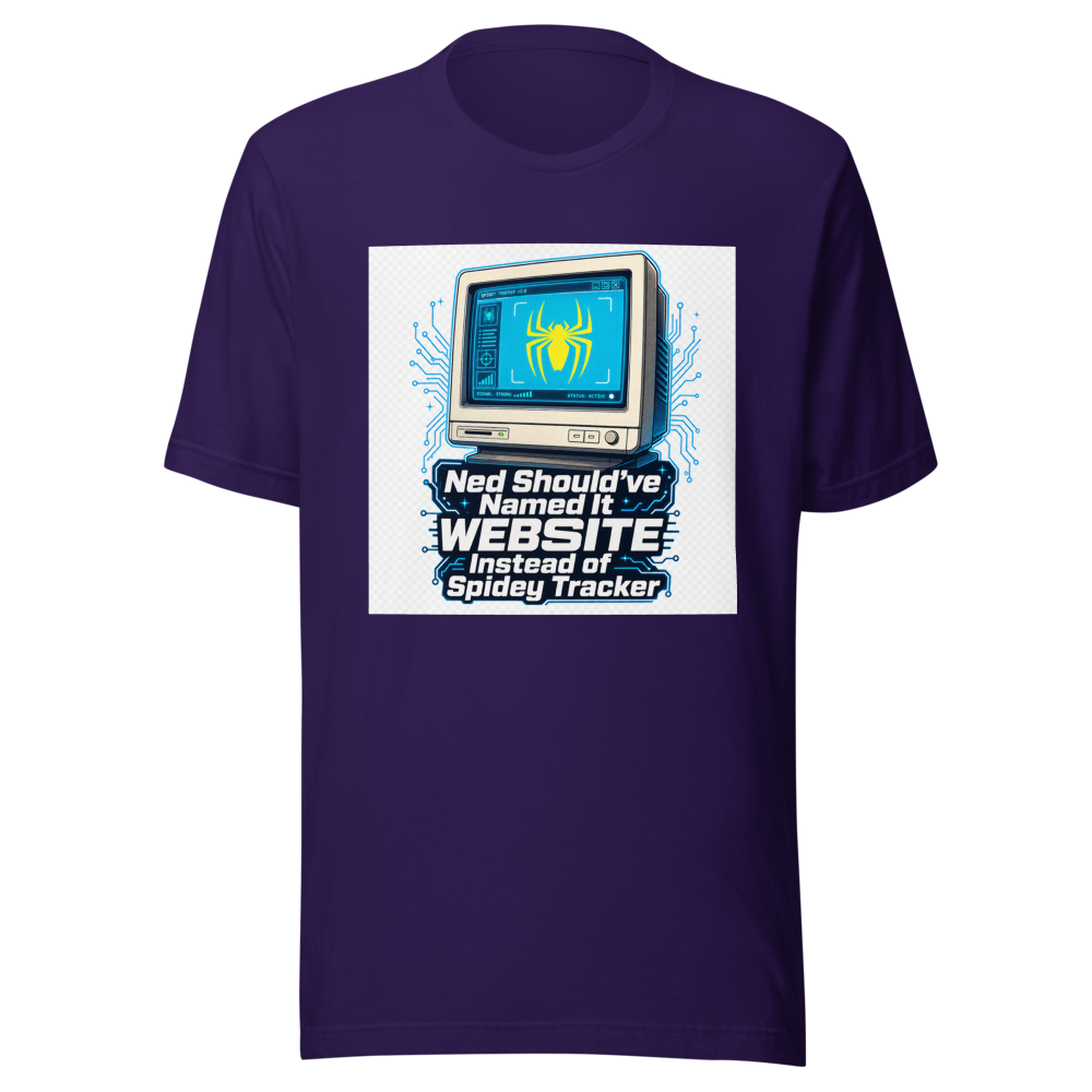 Ned's Website Tracker T-Shirt: Spider-Verse Fan Tee - Image 3