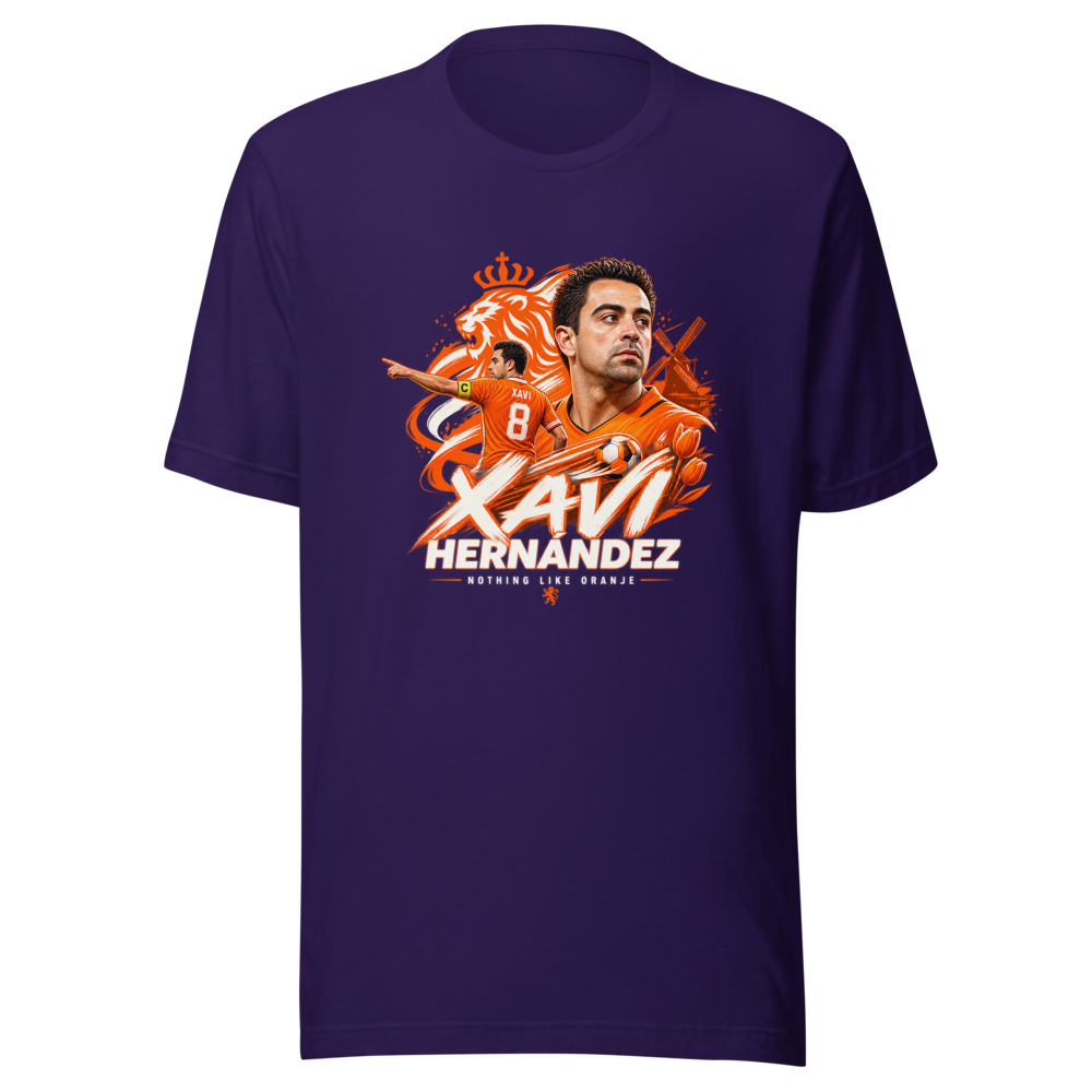 Xavi Hernández 'Nothing Like Oranje' Coach T-Shirt - Image 3