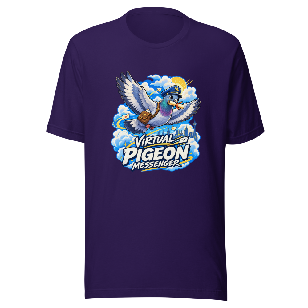 Virtual Pigeon Messenger App T-Shirt - Image 3
