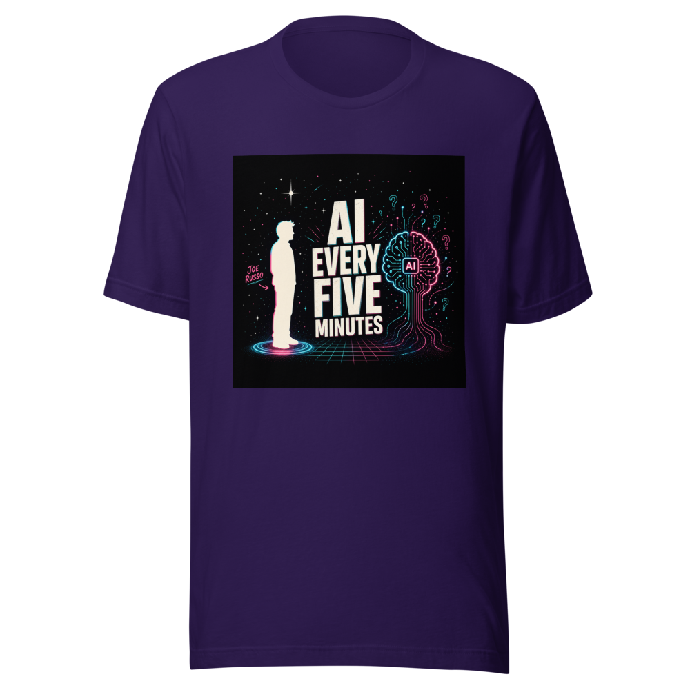 AI Fears & Silence Funny T-Shirt - Image 3