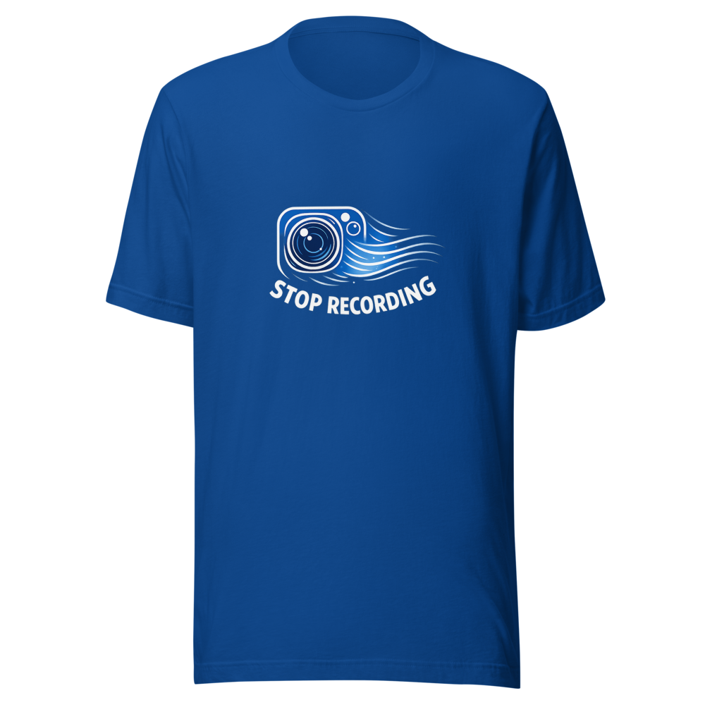 Stop Recording Surveillance State Vibe Tee - Image 8
