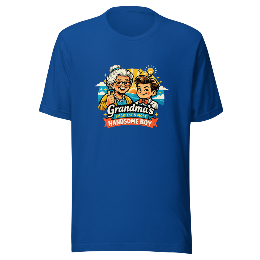Grandma's Smartest & Most Handsome Boy Tee - Image 8