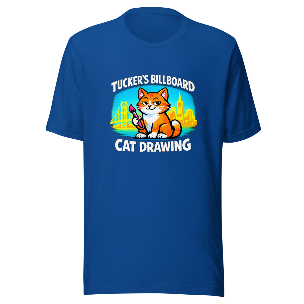 Tucker's Billboard Cat Drawing T-Shirt - Image 8