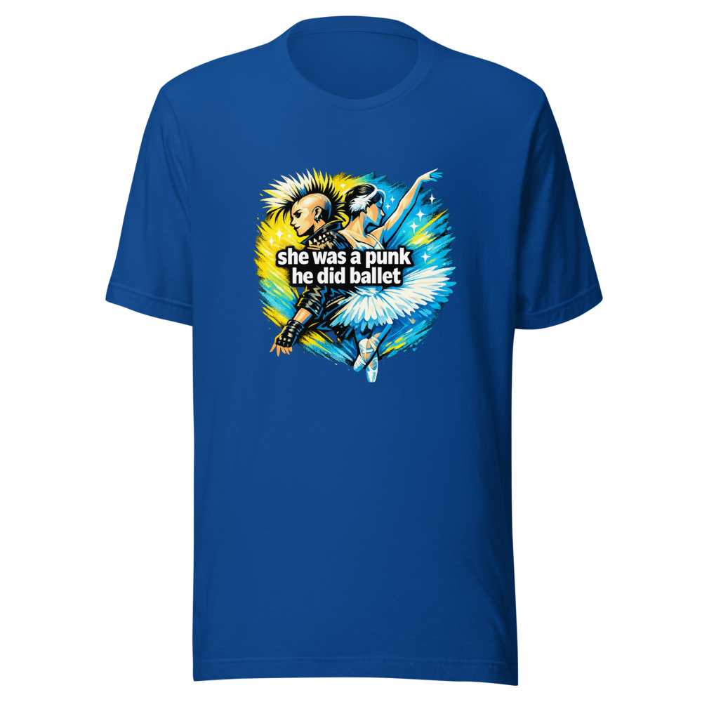 Punk & Ballet Aesthetic T-Shirt: She Was A Punk - Image 8