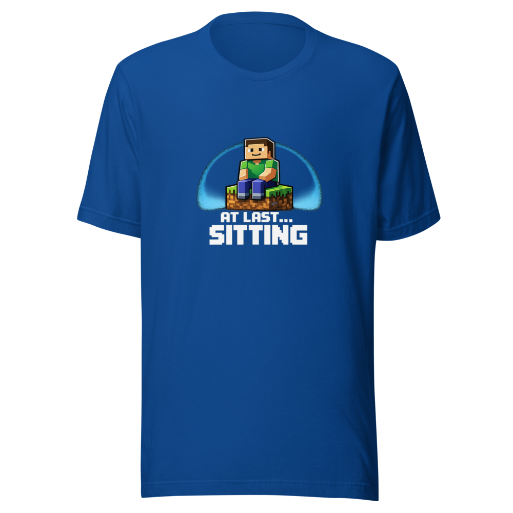 Minecraft Sitting Meme T-Shirt - Image 8
