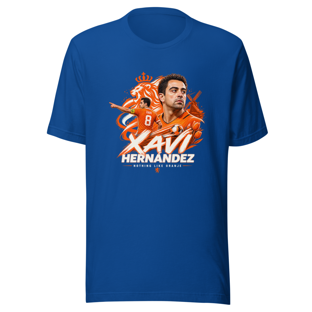 Xavi Hernández 'Nothing Like Oranje' Coach T-Shirt - Image 8