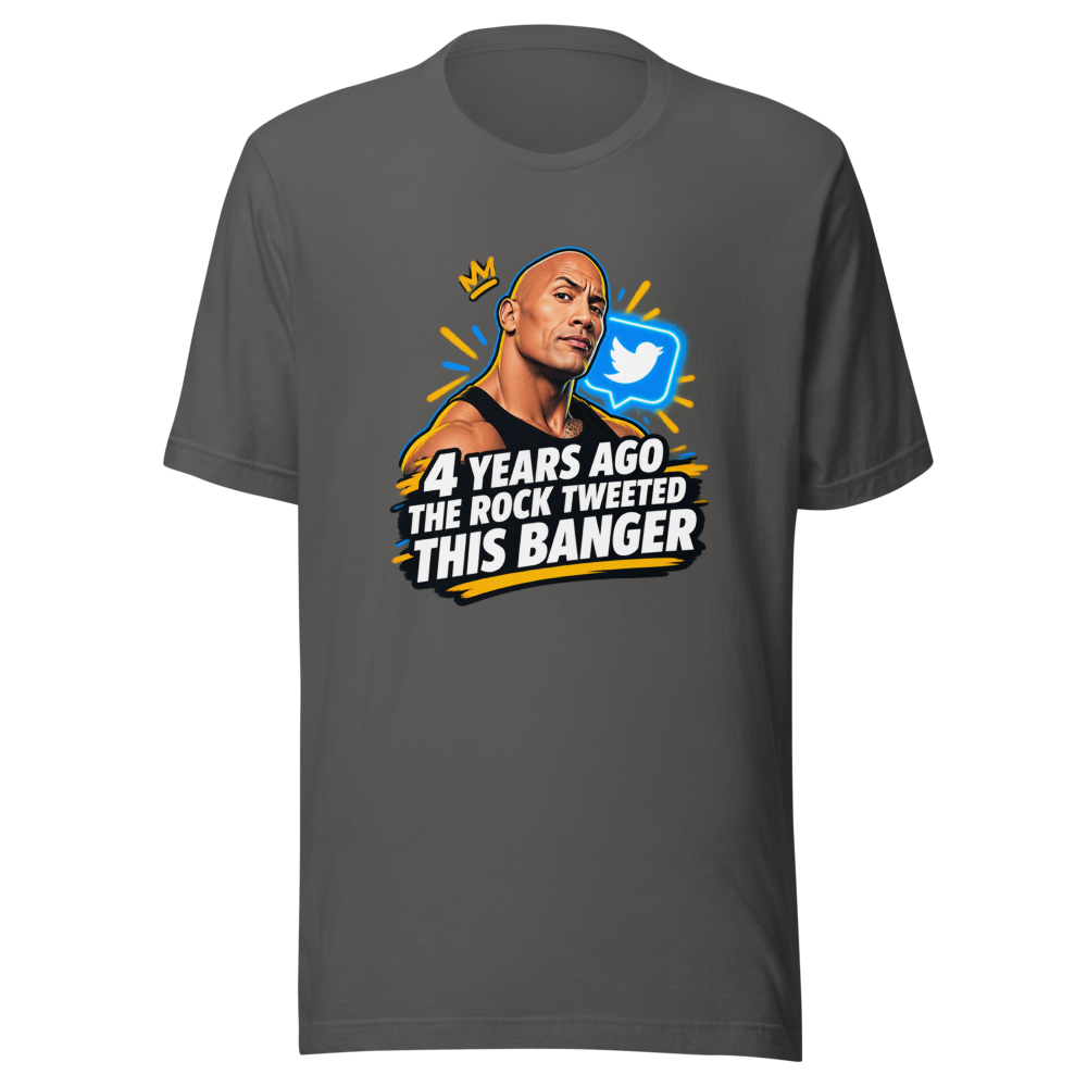 The Rock's Viral Tweet Banger Tee - Image 11