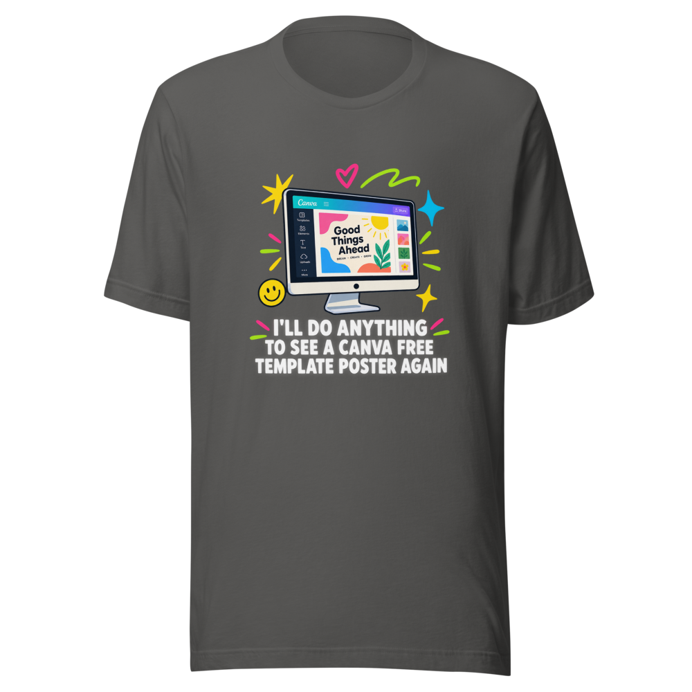 Canva Free Template Poster Vibes Tee - Image 11