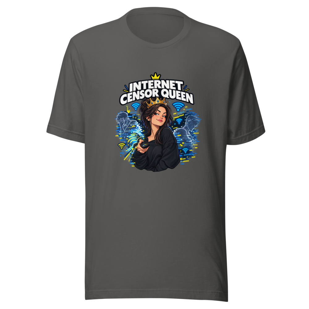 Internet Censor Queen Husband T-Shirt - Image 11