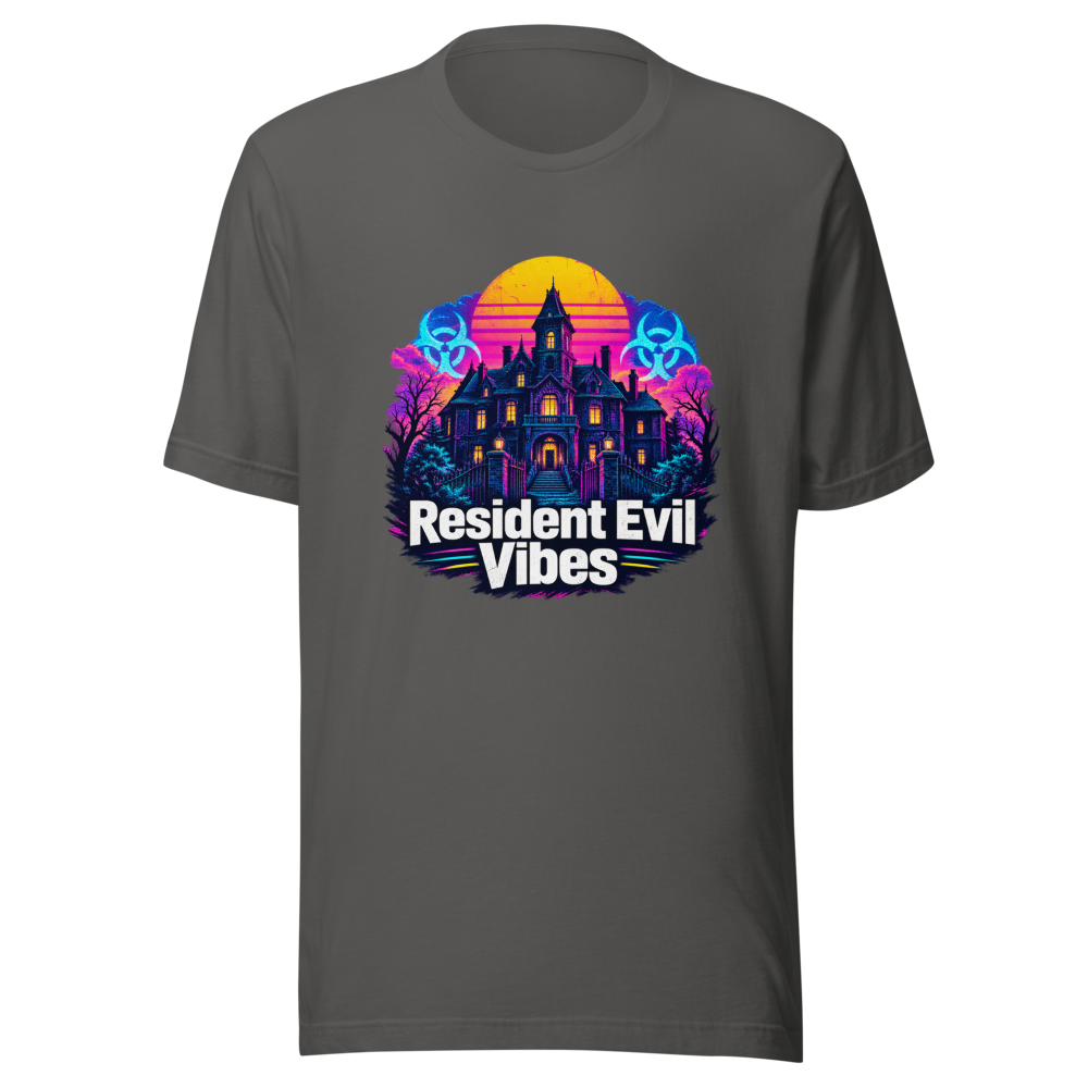 Resident Evil Vibes: Retro Horror Nostalgia Tee - Image 11
