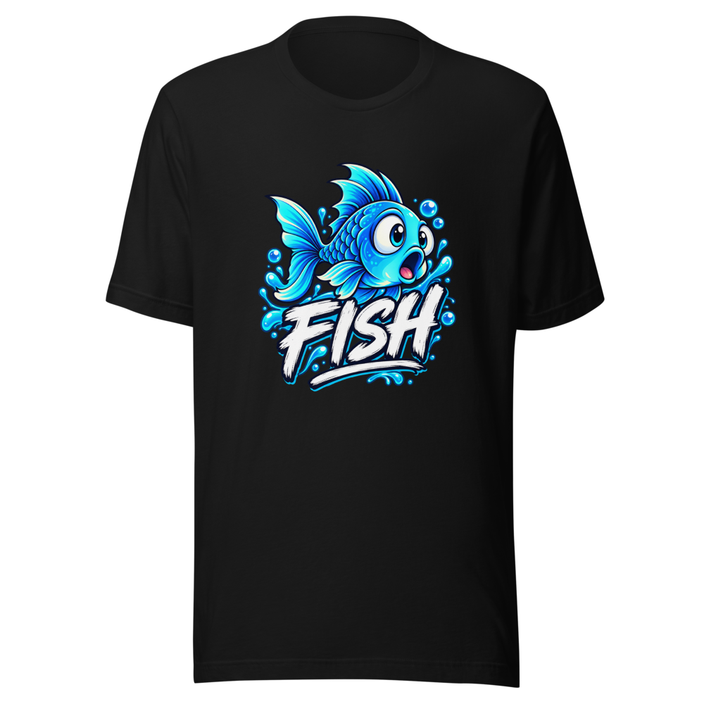 Fish Vibes Aesthetic T-Shirt - Image 2