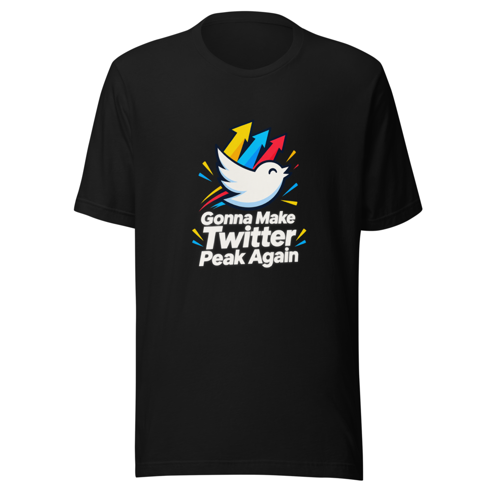 Twitter Peak Again Meme Tee - Image 2