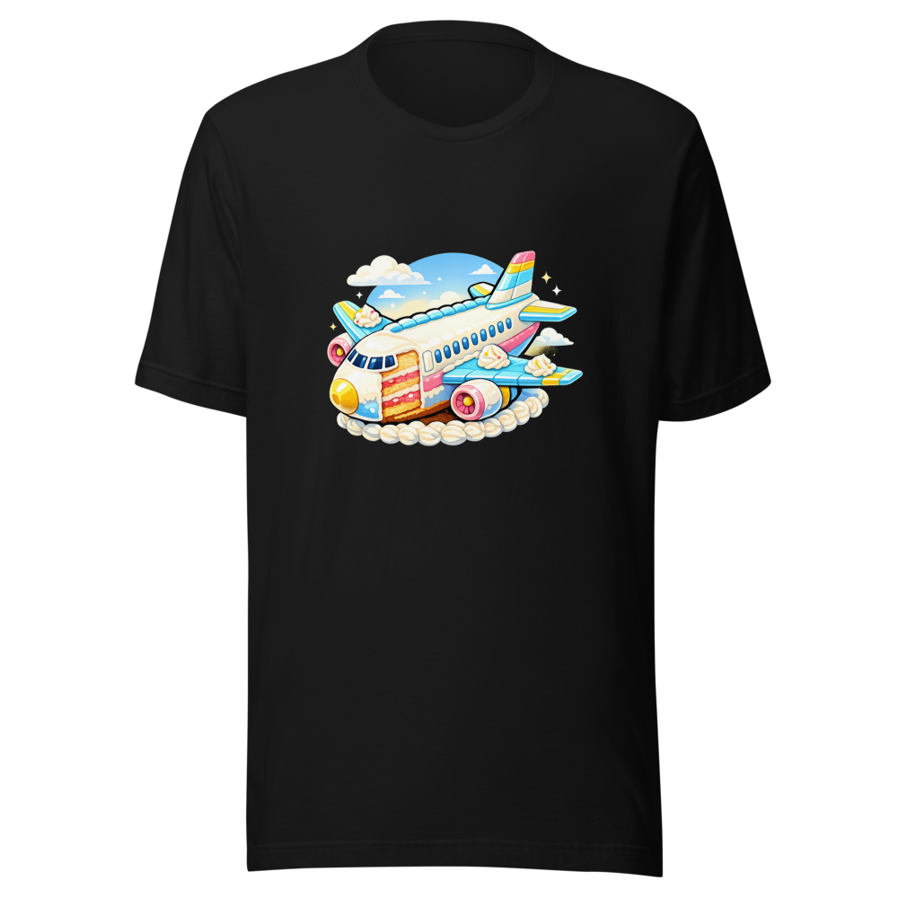 Viral Plane Cake T-Shirt - Sweetest Flight Ever - Image 2