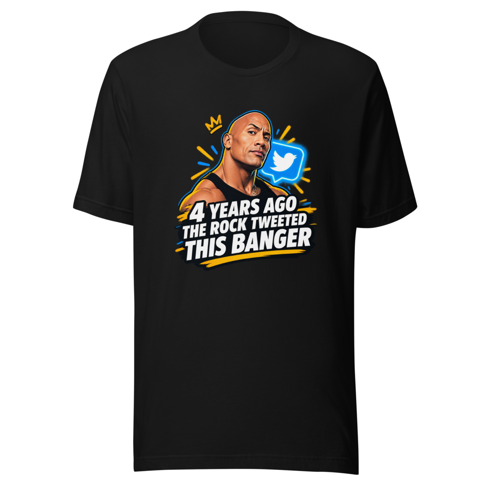 The Rock's Viral Tweet Banger Tee - Image 2