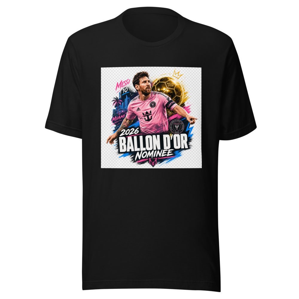 2026 Ballon d'Or Nominee Messi Fan Tee - Image 2