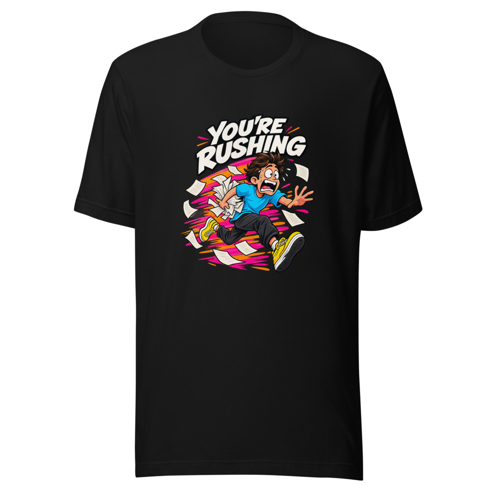 You're Rushing Funny Meme T-Shirt - Image 2