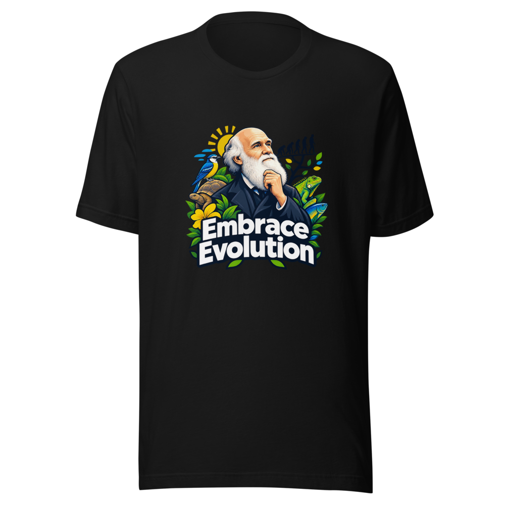 Embrace Evolution: Darwin's Journey T-Shirt - Image 2