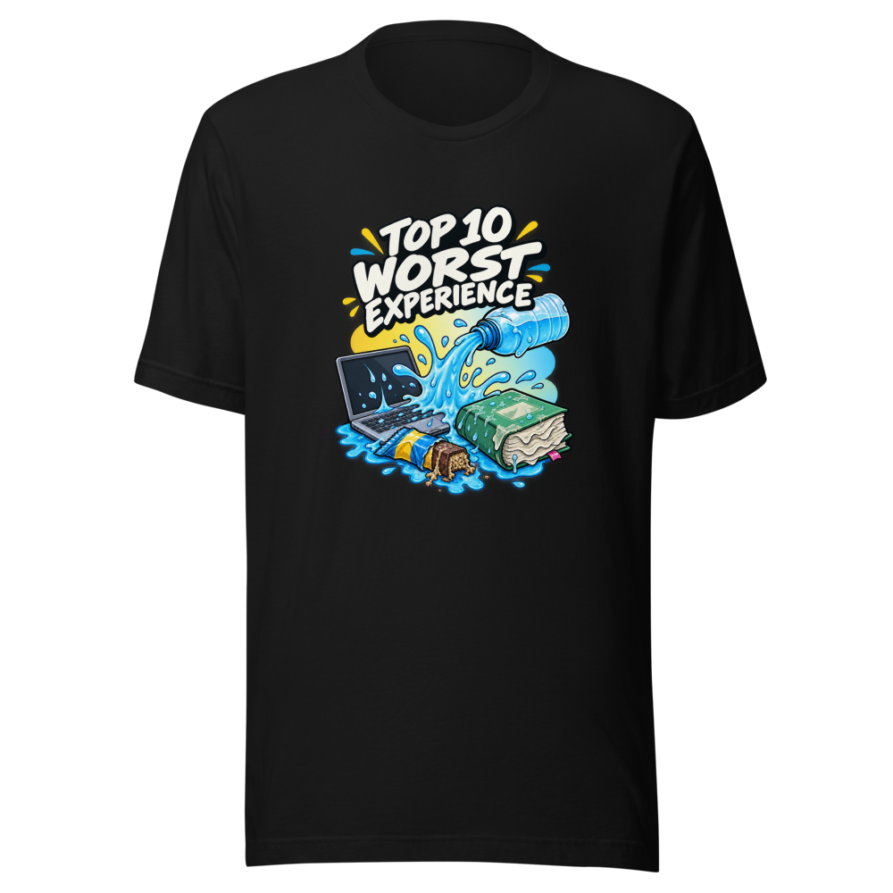Worst Experience Leaking Bag Water Bottle Tee - Image 2