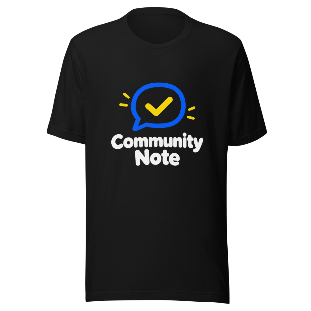 Community Note Funny T-Shirt - Image 2