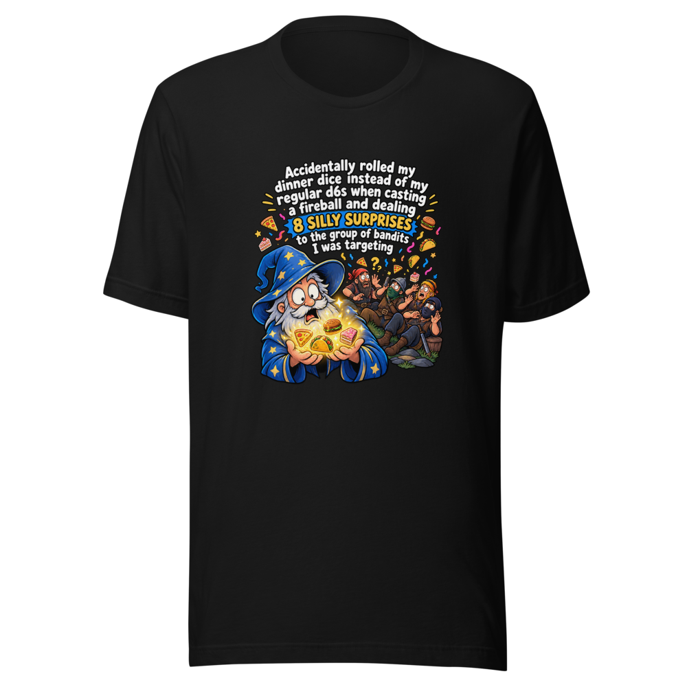 D&D Dice Fail: Fireball Mishap T-Shirt - Image 2