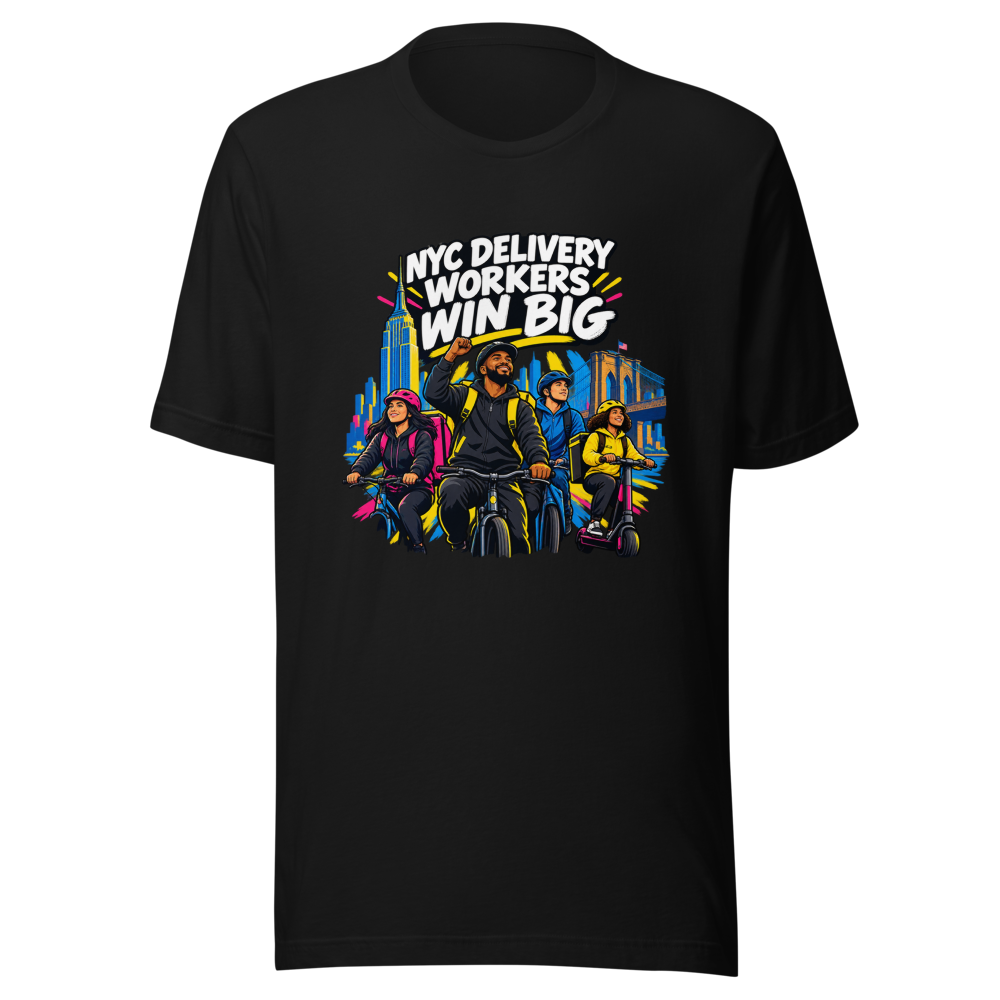 NYC Delivery Workers Win Big Settlement Tee - Image 2