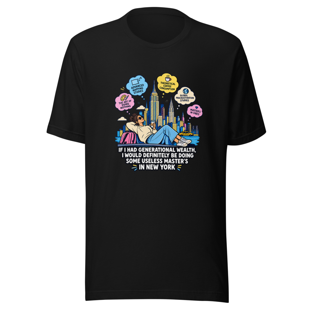 Generational Wealth NYC Master's Degree Tee - Image 2