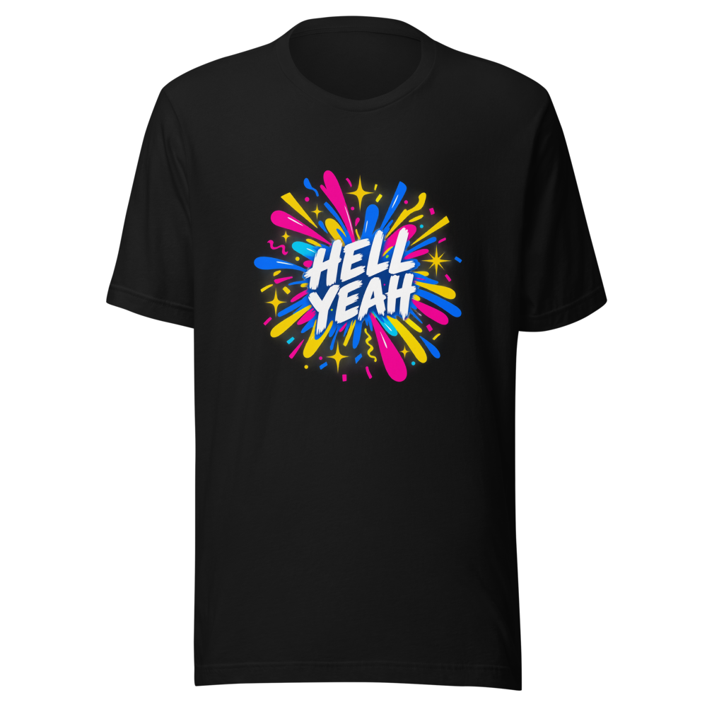 Hell Yeah! Positive Vibes Graphic Tee - Image 2