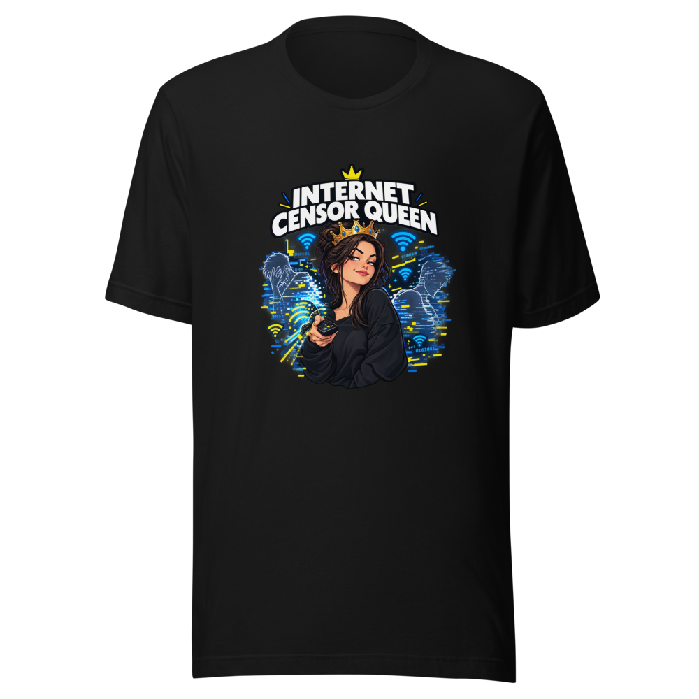 Internet Censor Queen Husband T-Shirt - Image 2