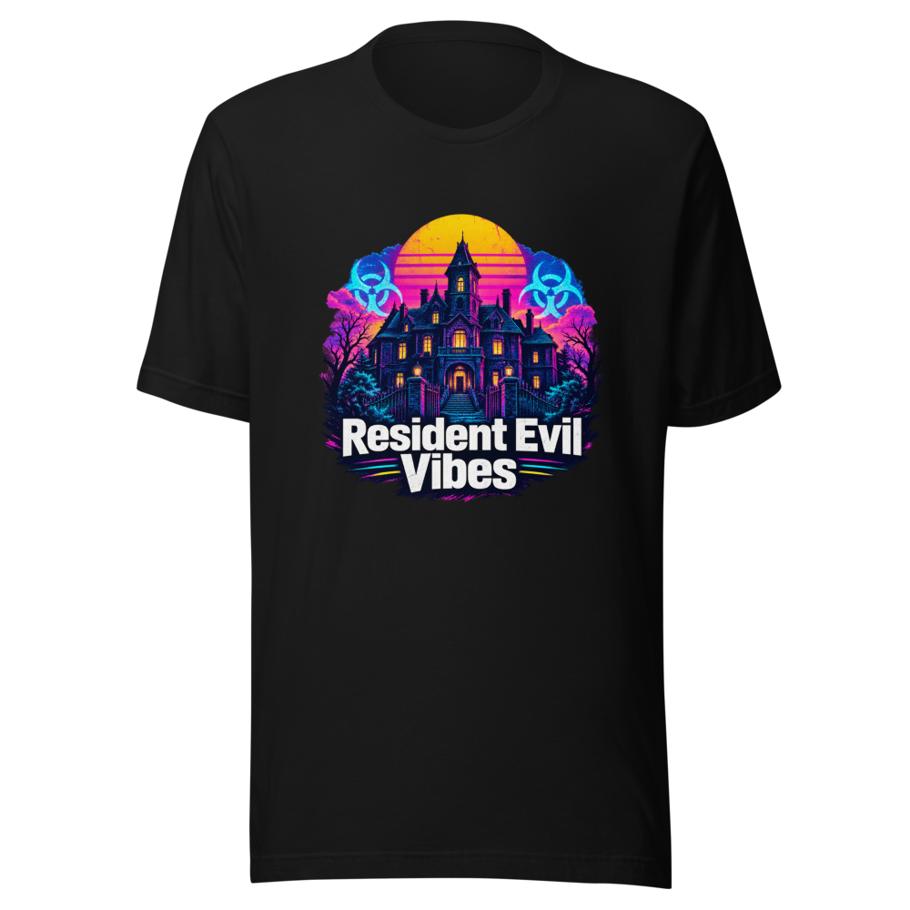Resident Evil Vibes: Retro Horror Nostalgia Tee - Image 2