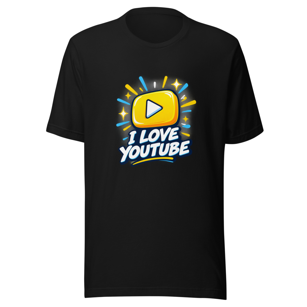 I Love YouTube Tee: Stream Your Vibe - Image 2