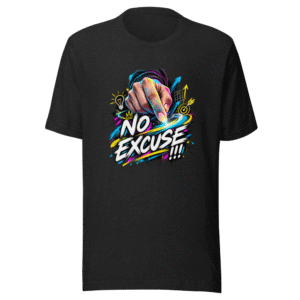 Finger Drawn Art No Excuse AI Sucks Tee