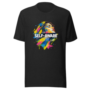 Self-Awareness Art T-Shirt | Abstract Oil on Paper Vibe