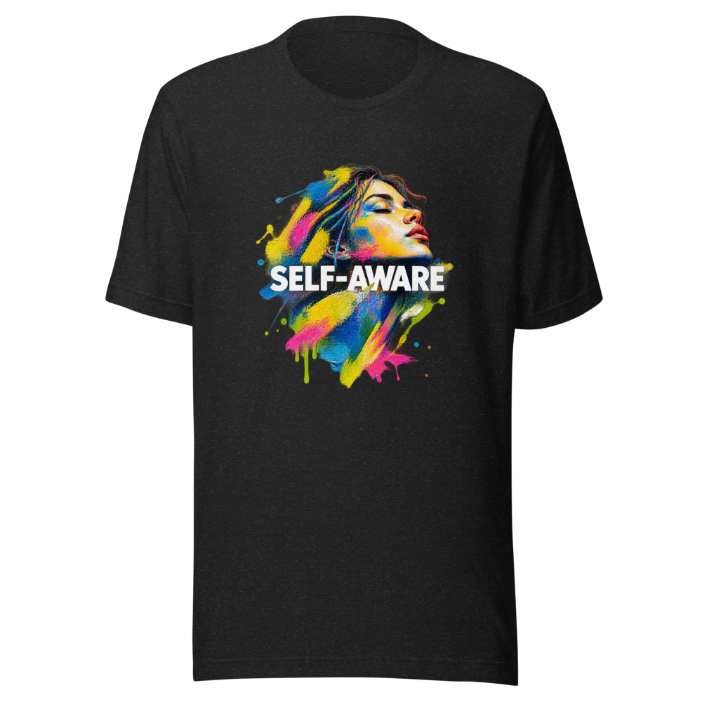 Self-Awareness Art T-Shirt | Abstract Oil on Paper Vibe