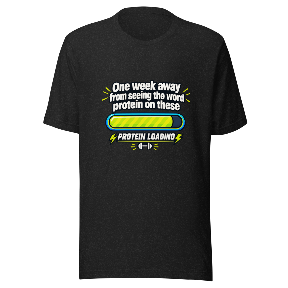 Protein Loading Soon Funny Gym Meme T-Shirt