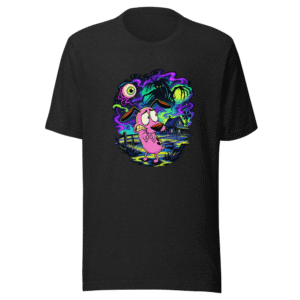 Courage the Cowardly Dog Retro Cartoon T-Shirt