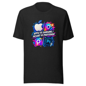 Apple vs Samsung, Picsart vs Photoshop Tee